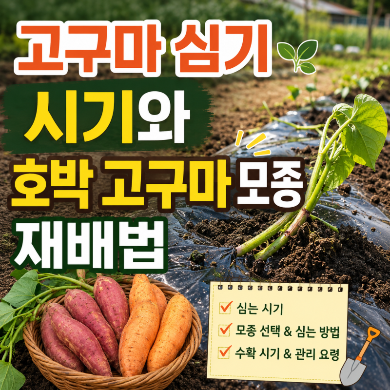 고구마 심기 시기와 호박 고구마 모종 재배법 |(+5월 중부지방 고구마 적기)