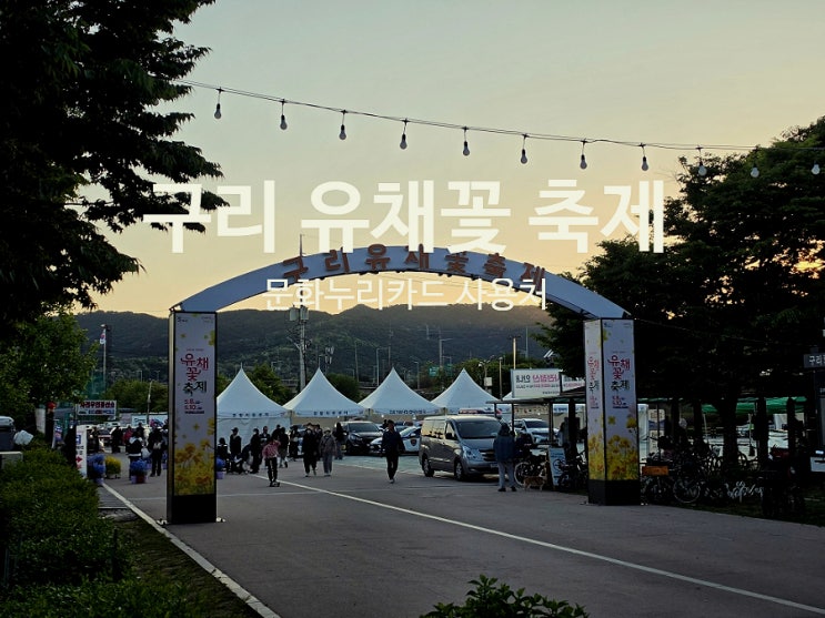  구리 유채꽃 축제 먹거리 부스 총정리 문화누리카드 사용처