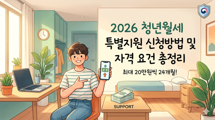  2026 청년월세 특별지원 신청방법 및 자격 요건 총정리 | 5월 29일마감