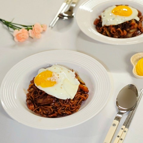 짜파게티 3배 더 맛있게 끓이는법 2인분 짜장라면 레시피 주말 냉털 요리