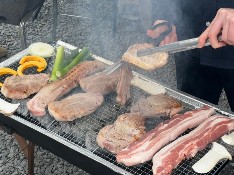 대전근교 세종 금남면 캠핑감성 바베큐 맛집, 노릇노릇 후기