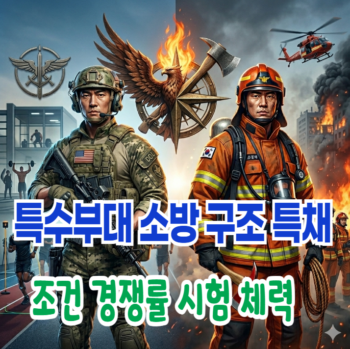 2026 특수부대 소방 구조 특채(경채) 조건 경쟁률 시험 체력 준비