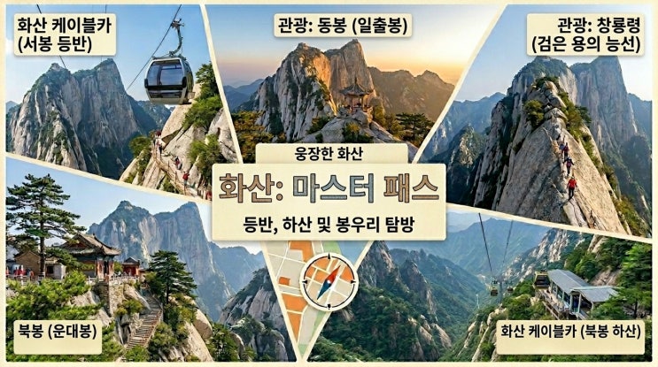  중국 시안 화산 트래킹 데이투어 핵심 정보