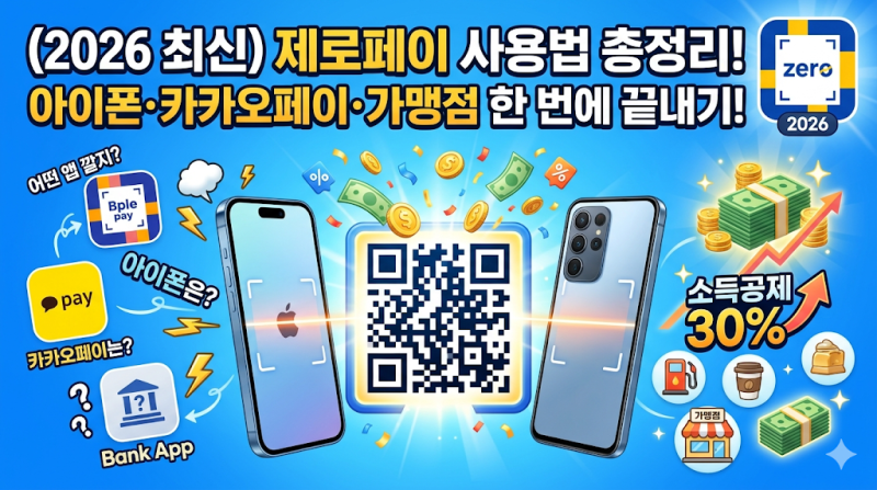 [2026 최신판] 제로페이 사용법 총정리, 아이폰·카카오페이·가맹점까지 한 번에 끝내기!