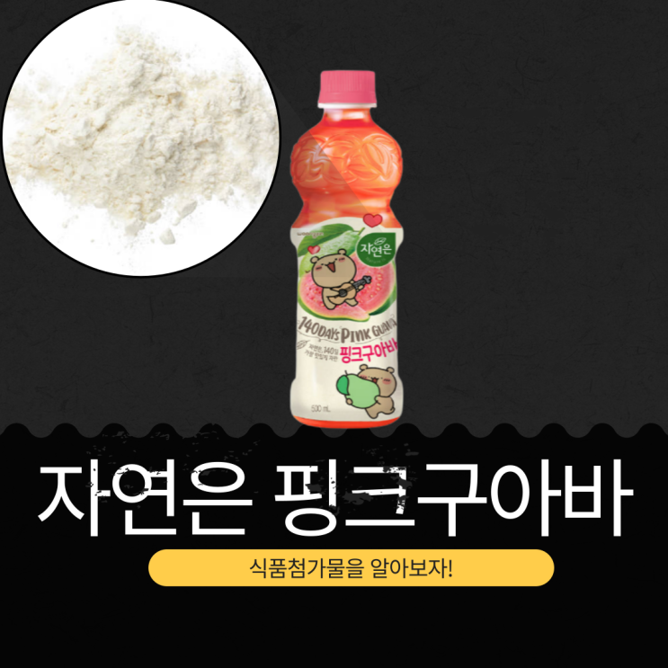  와다다곰 x 웅진식품 신상 [자연은 핑크구아바] 핑크구아바퓨레농축액 7.1112%