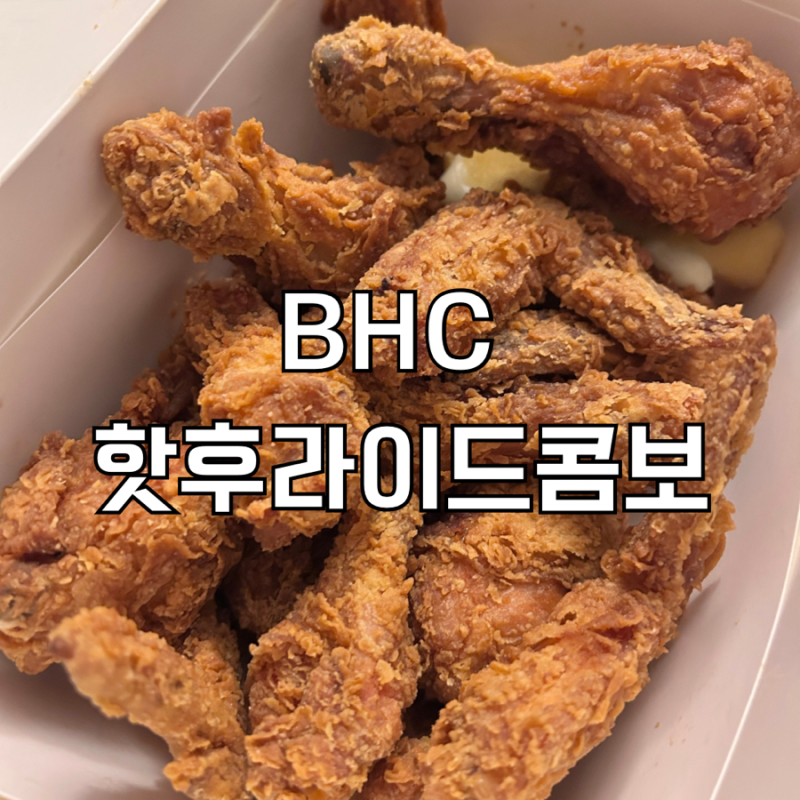 BHC 치킨 핫후라이드 콤보 비교 가격 맵기 설사 후기