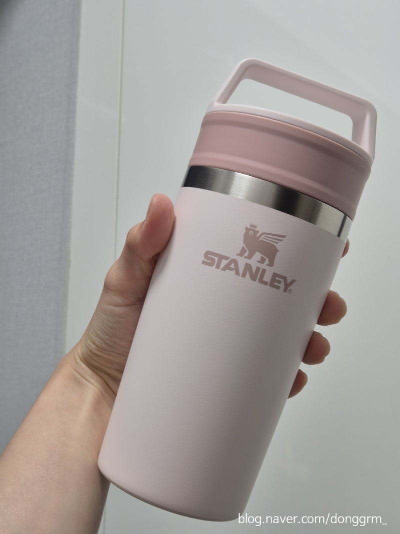 스탠리 카페 투 고 트래블 머그 354ML 로즈쿼츠 구매 찐후기