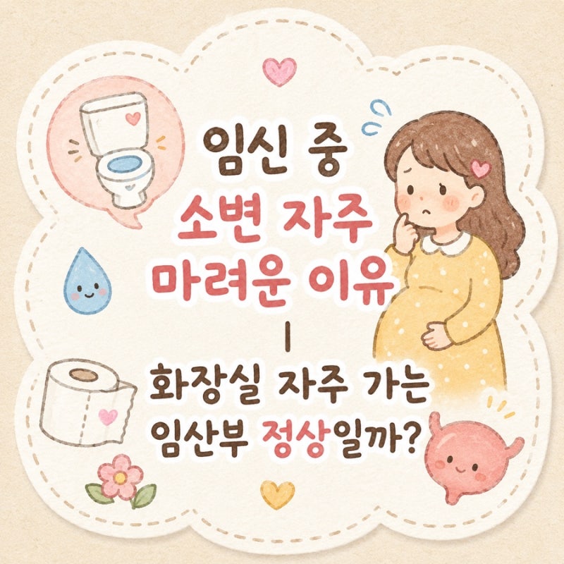 임신 중 소변 자주 마려운 이유｜화장실 자주 가는 임산부 정상일까?