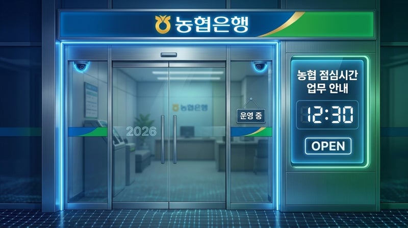 2026년 농협은행 점심시간 모든 지점이 문을 닫을까? 직장인 필수 체크리스트
