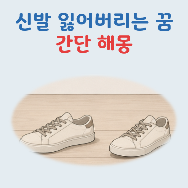 신발 잃어버리는 꿈해몽: 어디서 잃어버렸는 지가 중요해요