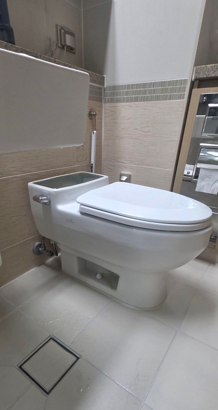  [청라변기교체]  SK뷰 아파트,  배관 거리가 385mm? 장편심으로 누수 없이 해결