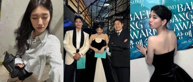 "11th attendance complete" Suzy, MC for Baeksang for 11 years again... Chemistry with Park Bo-gum
