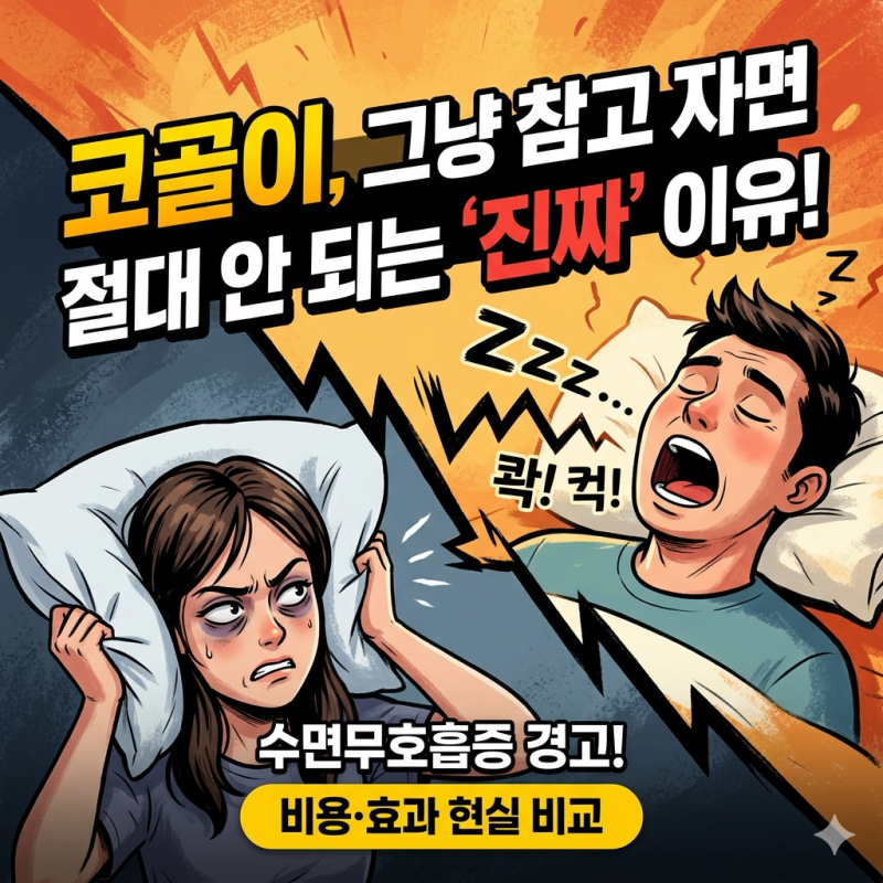 코골이, 그냥 참기만?
