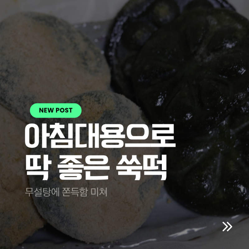 무설탕 쑥떡 추천 아침대용으로 딱 좋은 현미 쑥개떡 후기