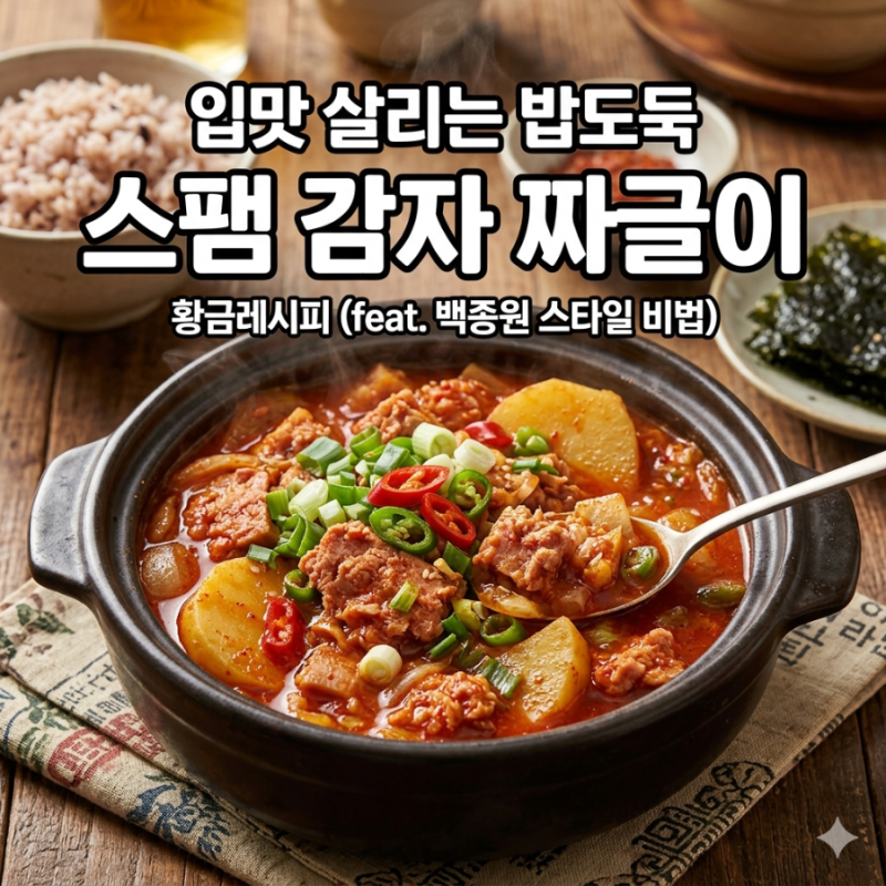 스팸 감자 짜글이 황금레시피 (feat. 백종원 스타일 비법)