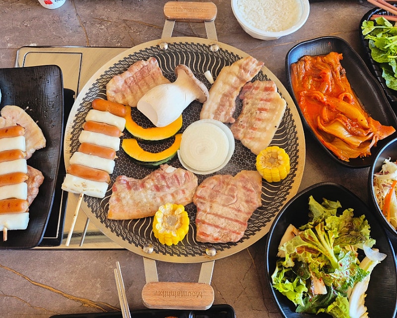 울산호계고기집 하이루 캠핑바베큐 울산 애견동반식당