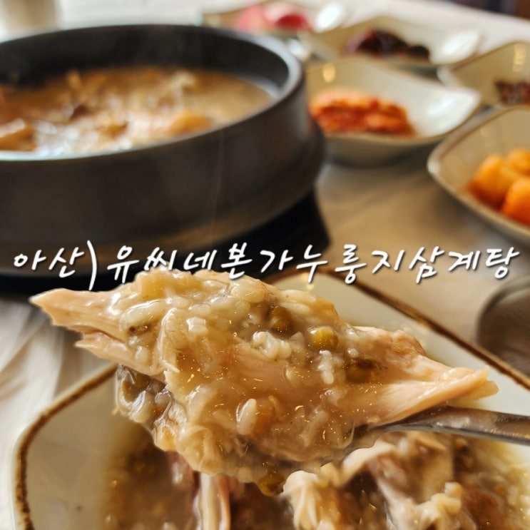  아산 삼계탕 맛집 몸보신하기 좋은 유씨네본가누룽지삼계탕 아산배방점