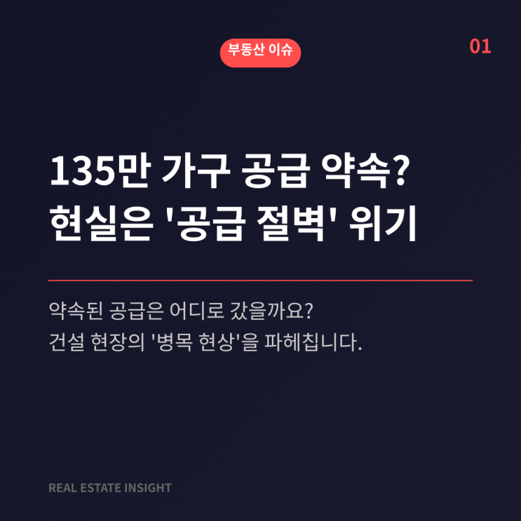  135만 가구' 약속했지만... 현실은 공급 절벽?