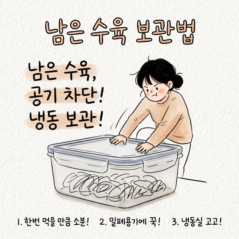 수육 보쌈 차이 남은 수육 보관법 영양성분