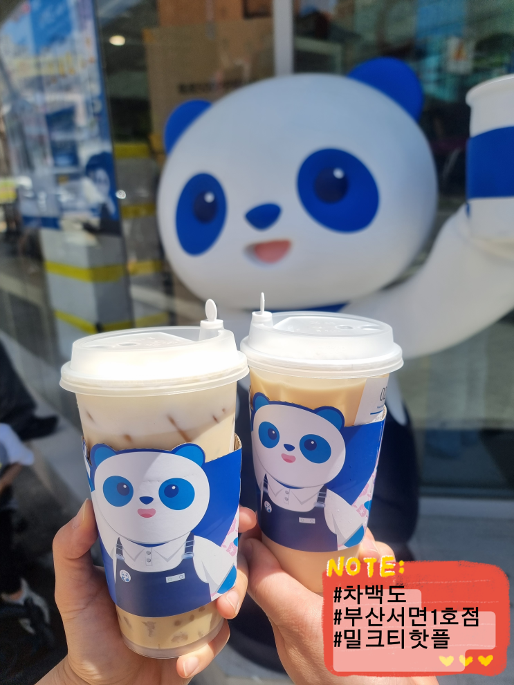  부산서면핫플 중국 국민 밀크티, 차백도 부산서면1호점 부산여행 내돈내산 솔직후기 TWS 콜라보까지