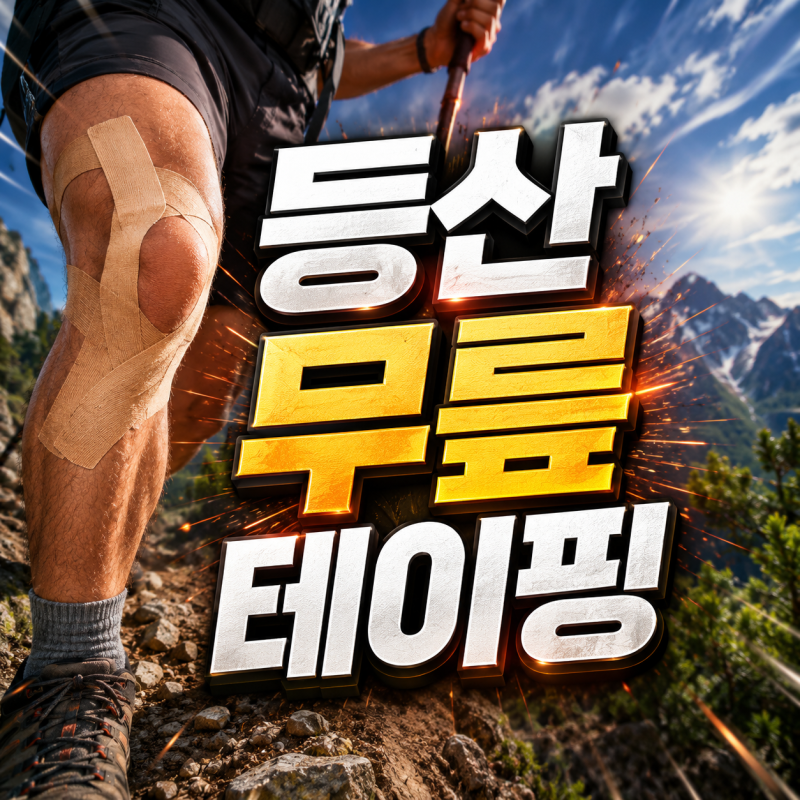 등산 무릎 테이핑 방법