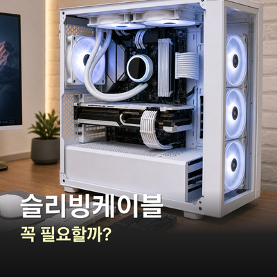 컴퓨터 조립 선 정리, 슬리빙케이블 꼭 필요할까?