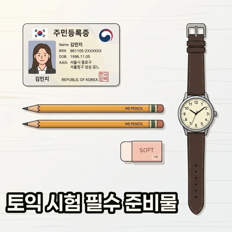 토익 준비물 체크리스트와 마킹 연필 꿀팁 및 수험표 출력 주의사항