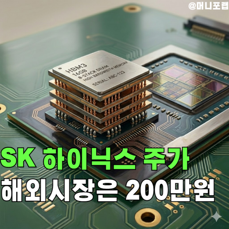  SK하이닉스 주가, 해외 주식시장은 이미 "200만원" 가리킨다.
