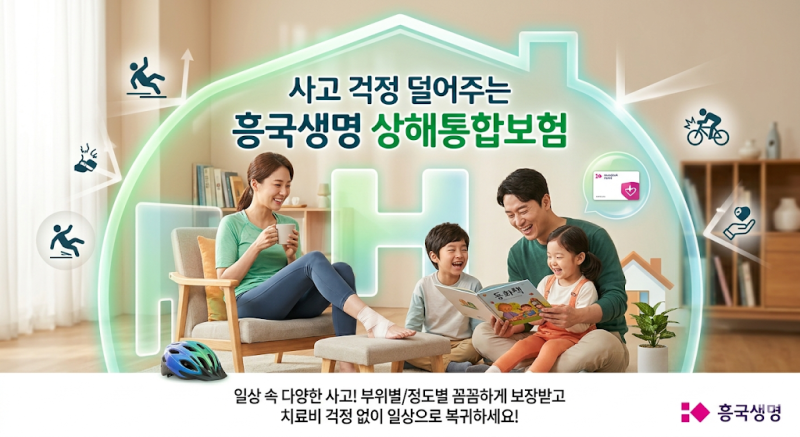 사고 걱정 덜어주는 흥국생명 상해통합보험