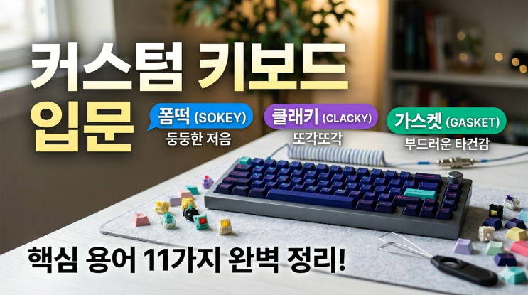  커스텀 키보드 입문 용어 정리! 폼떡·클래키·가스켓 쉽게 설명