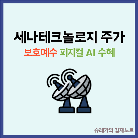  세나테크놀로지 주가 급등 보호예수 피지컬AI 수혜주