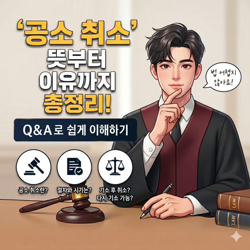 공소 취소 뜻 쉽게 정리, 검사가 공소 취소하면?