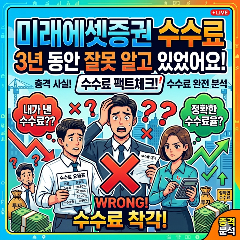 미래에셋증권 수수료, 3년 동안 잘못 알고 있었어요!
