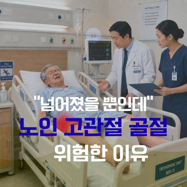  노인 낙상 후 고관절 골절, 1년 안에 사망률이 20%인 이유