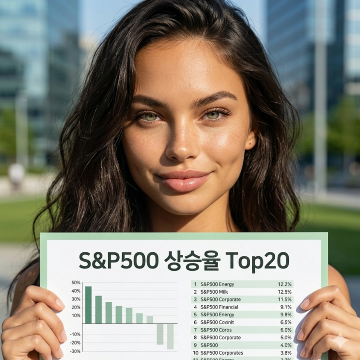  올해 S&P500 기준 상승율 Top20 종목 리스트 (5/8일 금요일 마감 기준 YTD)