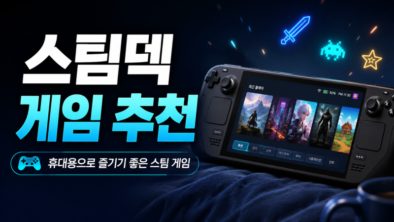 스팀덱 게임 추천｜휴대용으로 즐기기 좋은 스팀 게임 모음