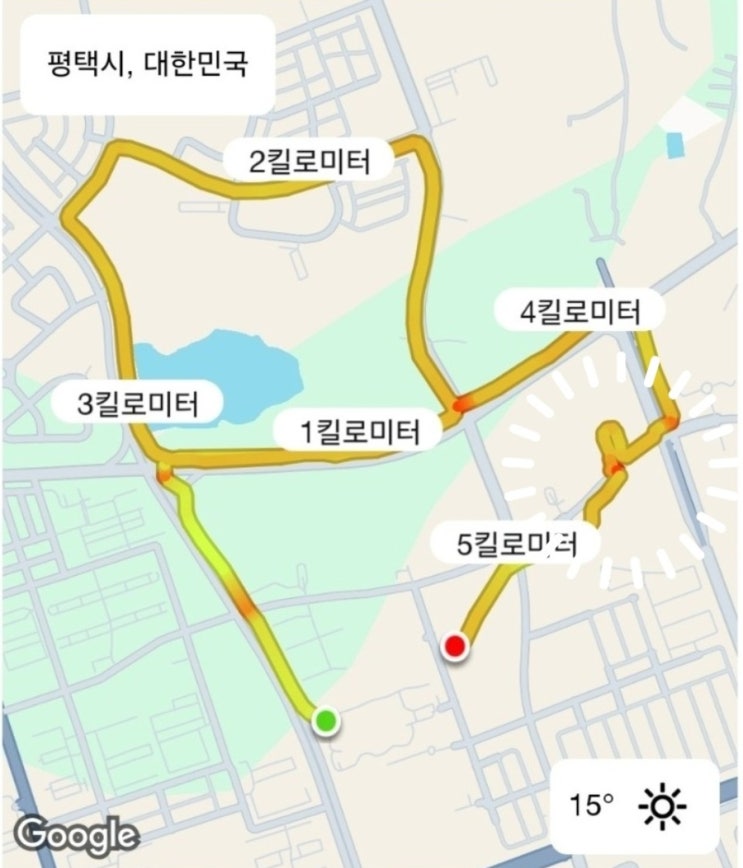  5일차 러닝 기록 | 평택 배다리 생태공원 러닝 코스