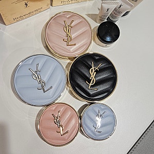 입생로랑 올아워 블러 쿠션, 엉크르 드 뽀 쿠션, 뚜쉬 에끌라 글로우 쿠션