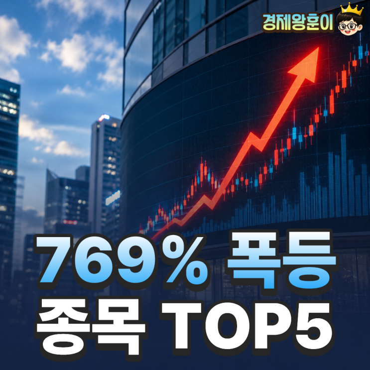  올해 769% 폭등한 종목 TOP5 아직 안 끝났다.