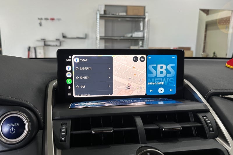 렉서스 NX300h 순정 모니터 활용한 카플레이와 안드로이드오토 작업기