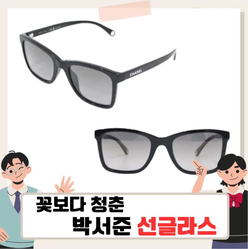 꽃보다 청춘 박서준 선글라스, 샤넬 아세테이트 블랙 선글라스