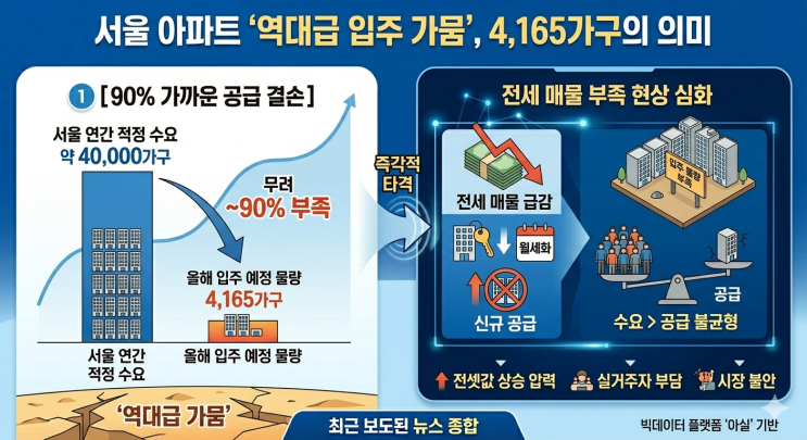  결국 터졌다! 서울 아파트 '역대급 공급 가뭄'의 서막... 무주택자라면 지금 당장 확인하세요