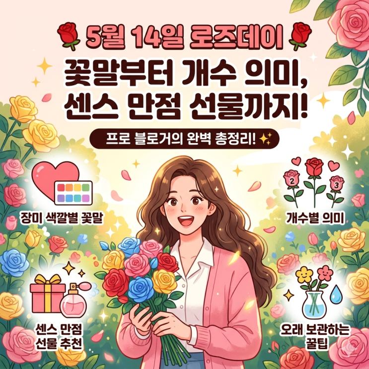  로즈데이  장미 색깔 꽃말부터 센스 있는 선물 추천까지 완벽 가이드! (feat. 실패 없는 고백 꿀팁)