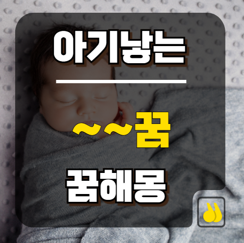 아기낳는꿈 가족운 해석 핵심정리