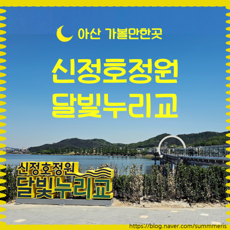  [ 가볼만한곳 ] 아산 신정호수 달빛누리교 산책 후기 (신정호정원)