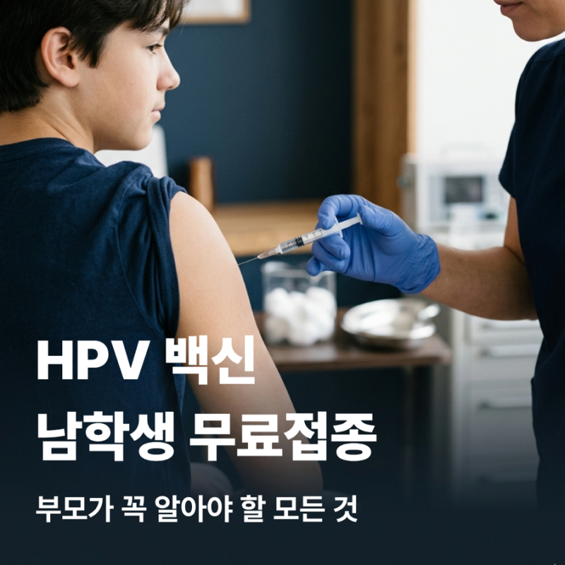 HPV 백신 남학생 무료접종 5월 6일 시작, 부모가 꼭 알아야 할 모든 것