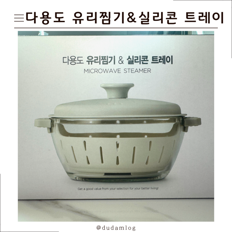 전자레인지 찜기 추천, 미세플라스틱 걱정 없는 내열 유리 찜기