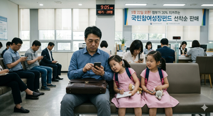 주식으로 물린 직장인 아빠가 5월 22일 국민참여성장펀드 오픈런 준비하는 이유