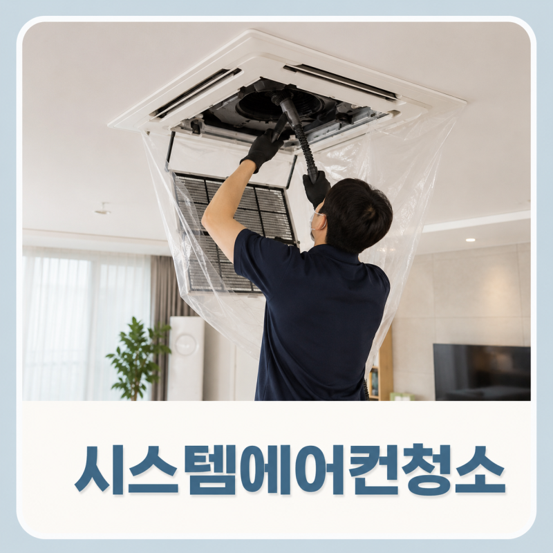 시스템에어컨청소 어디까지 해야 할까? (가정용 천장에어컨 필터, 청소 비용)