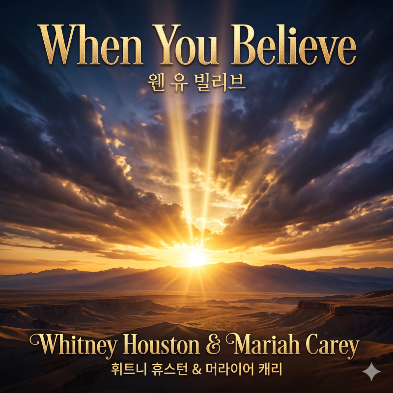 휘트니 휴스턴 & 머라이어 캐리 When You Believe 한글 발음 가사 | 이집트의 왕자 OST 아카데미 수....